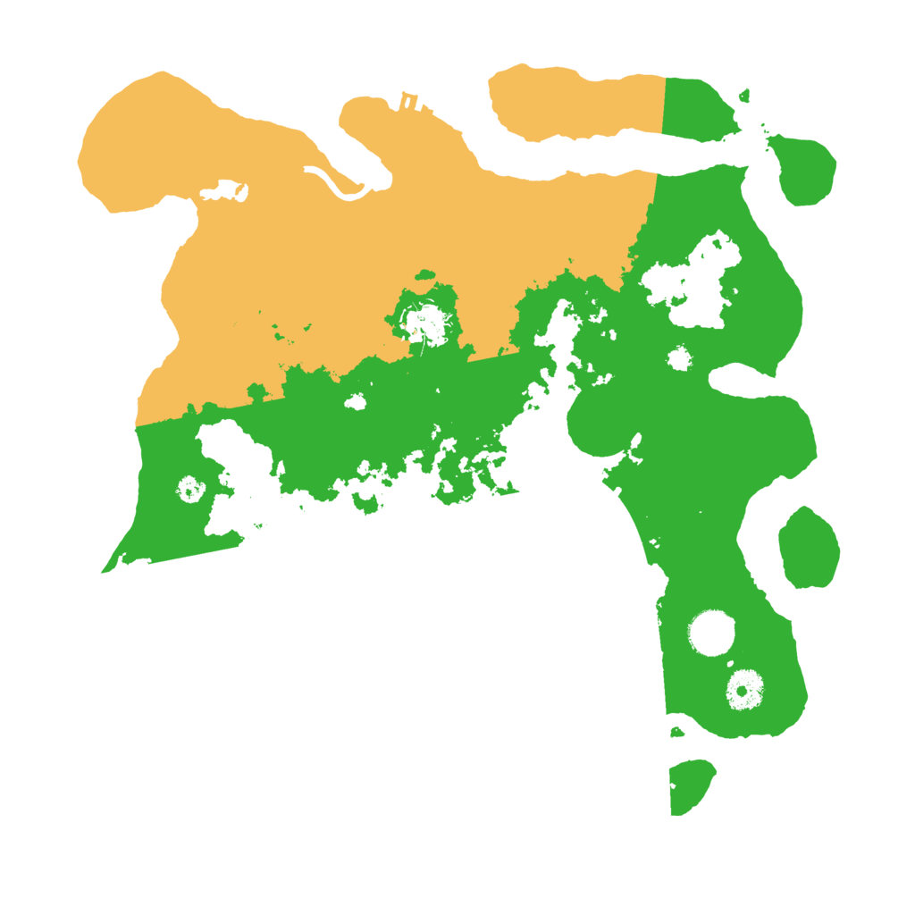 Biome Rust Map: Procedural Map, Size: 3500, Seed: 20001803