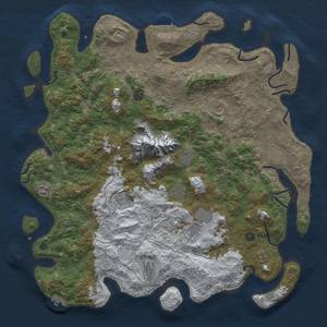 Thumbnail Rust Map: Procedural Map, Size: 5000, Seed: 1039468882, 20 Monuments