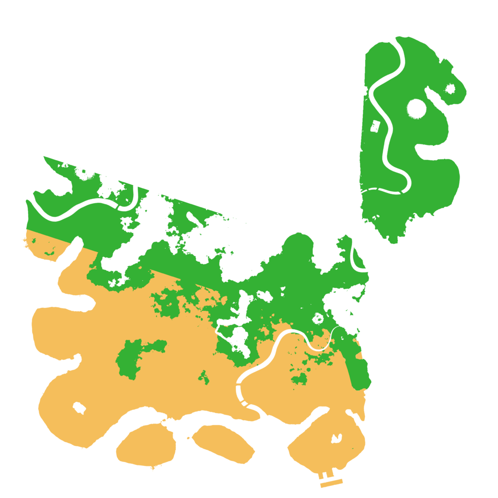 Biome Rust Map: Procedural Map, Size: 4500, Seed: 1991