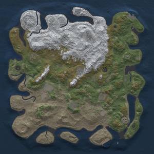 Thumbnail Rust Map: Procedural Map, Size: 4500, Seed: 1991, 19 Monuments