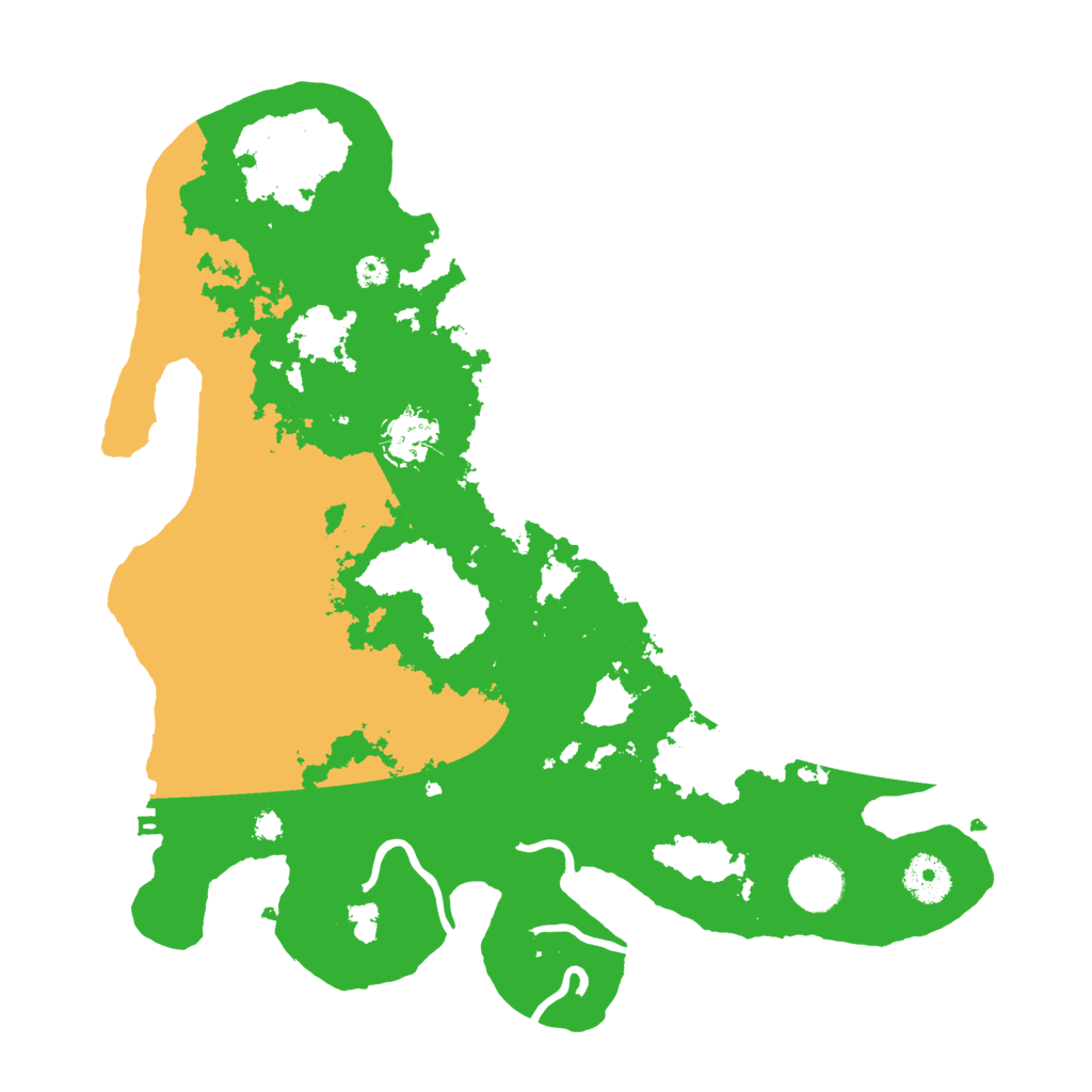 Biome Rust Map: Procedural Map, Size: 3500, Seed: 207380