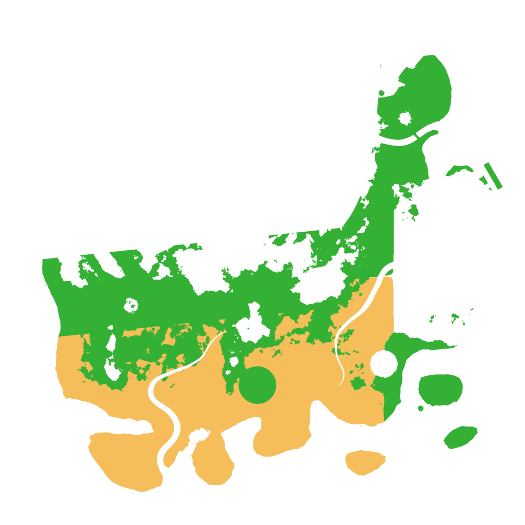 Biome Rust Map: Procedural Map, Size: 3700, Seed: 1820085291