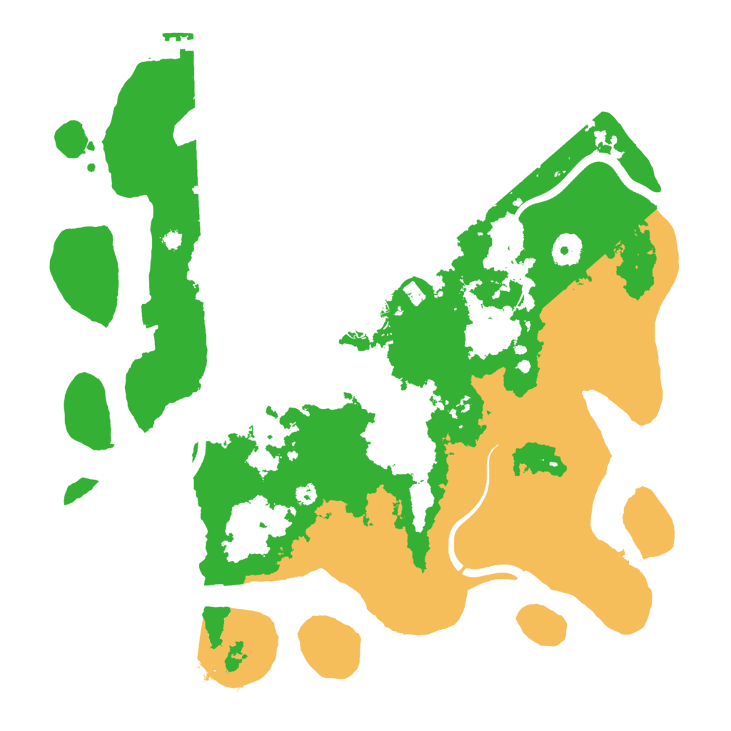 Biome Rust Map: Procedural Map, Size: 3500, Seed: 385735582