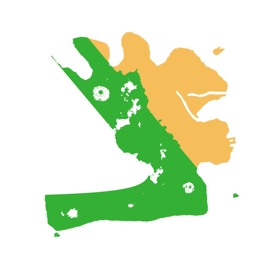Biome Rust Map: Procedural Map, Size: 2500, Seed: 646106095