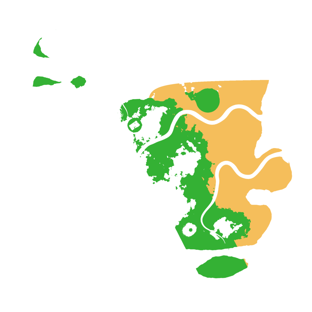 Biome Rust Map: Procedural Map, Size: 3500, Seed: 740018134
