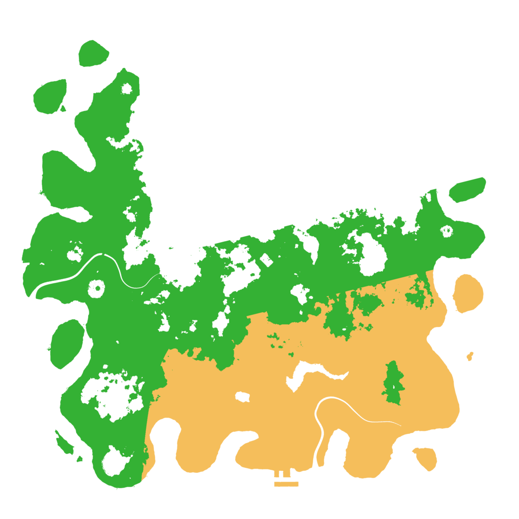 Biome Rust Map: Procedural Map, Size: 4350, Seed: 1