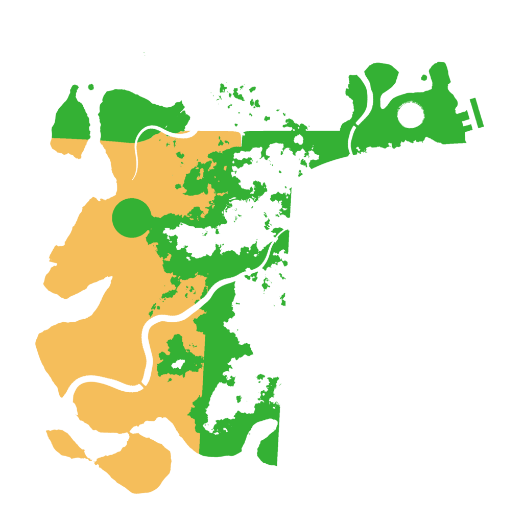 Biome Rust Map: Procedural Map, Size: 3500, Seed: 1133551212