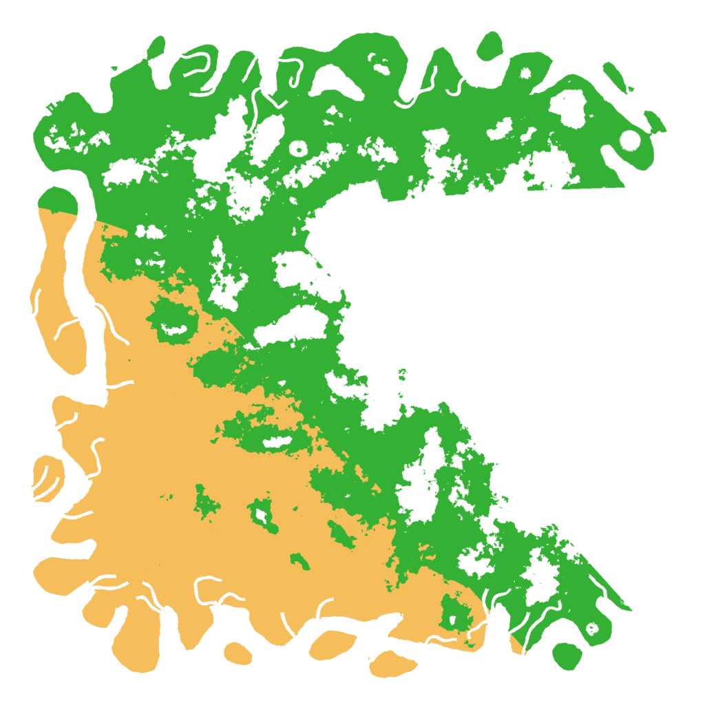 Biome Rust Map: Procedural Map, Size: 6000, Seed: 92763