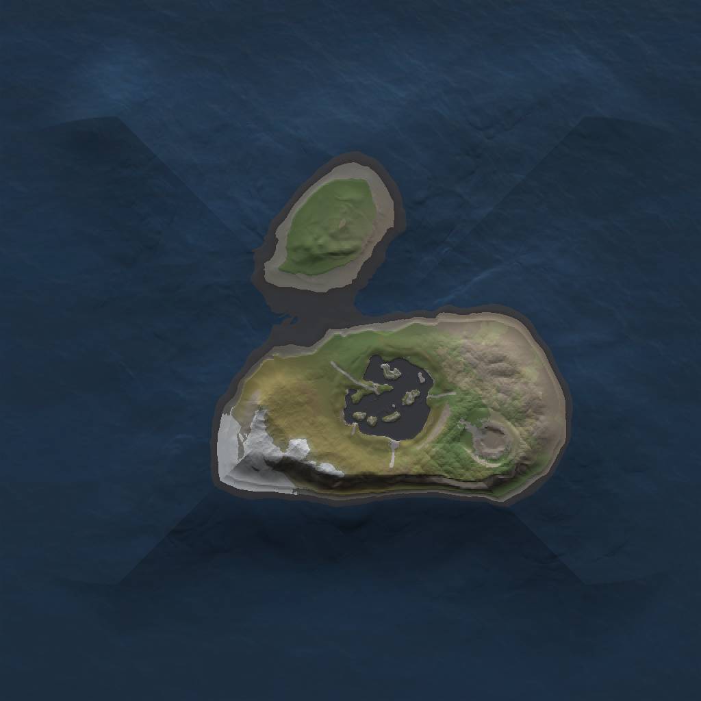 Rust Map: Barren, Size: 1200, Seed: 6666, 3 Monuments