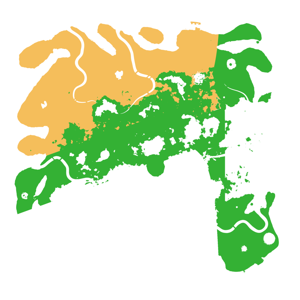 Biome Rust Map: Procedural Map, Size: 4500, Seed: 32643