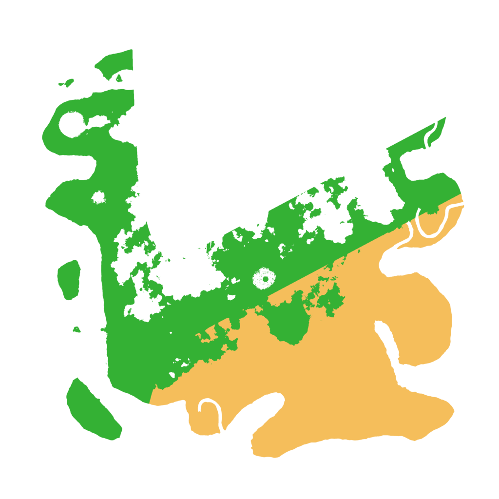 Biome Rust Map: Procedural Map, Size: 3500, Seed: 92504
