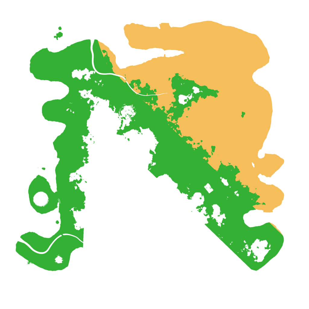 Biome Rust Map: Procedural Map, Size: 3696, Seed: 2146342679
