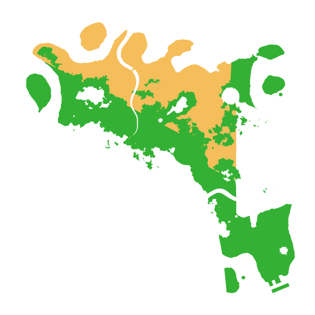 Biome Rust Map: Procedural Map, Size: 3500, Seed: 2040089618