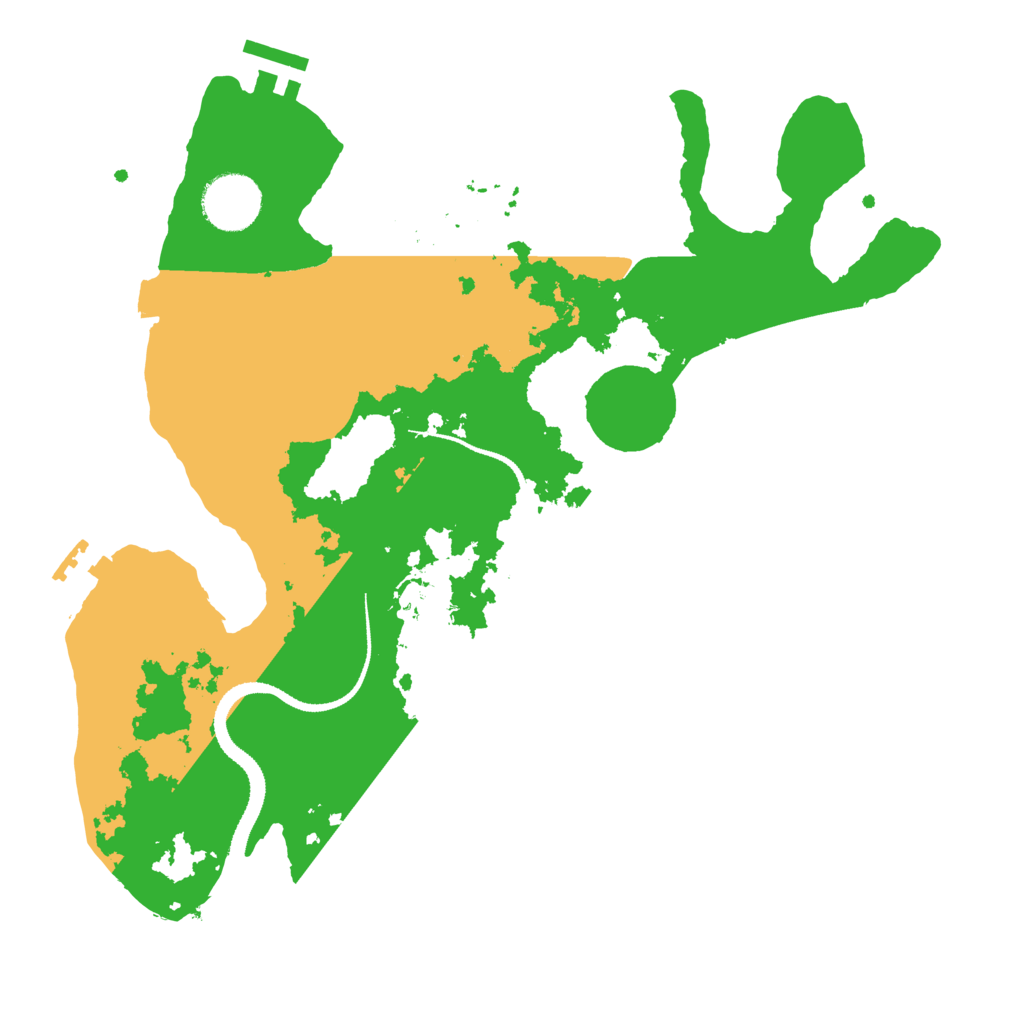 Biome Rust Map: Procedural Map, Size: 3150, Seed: 1926403629