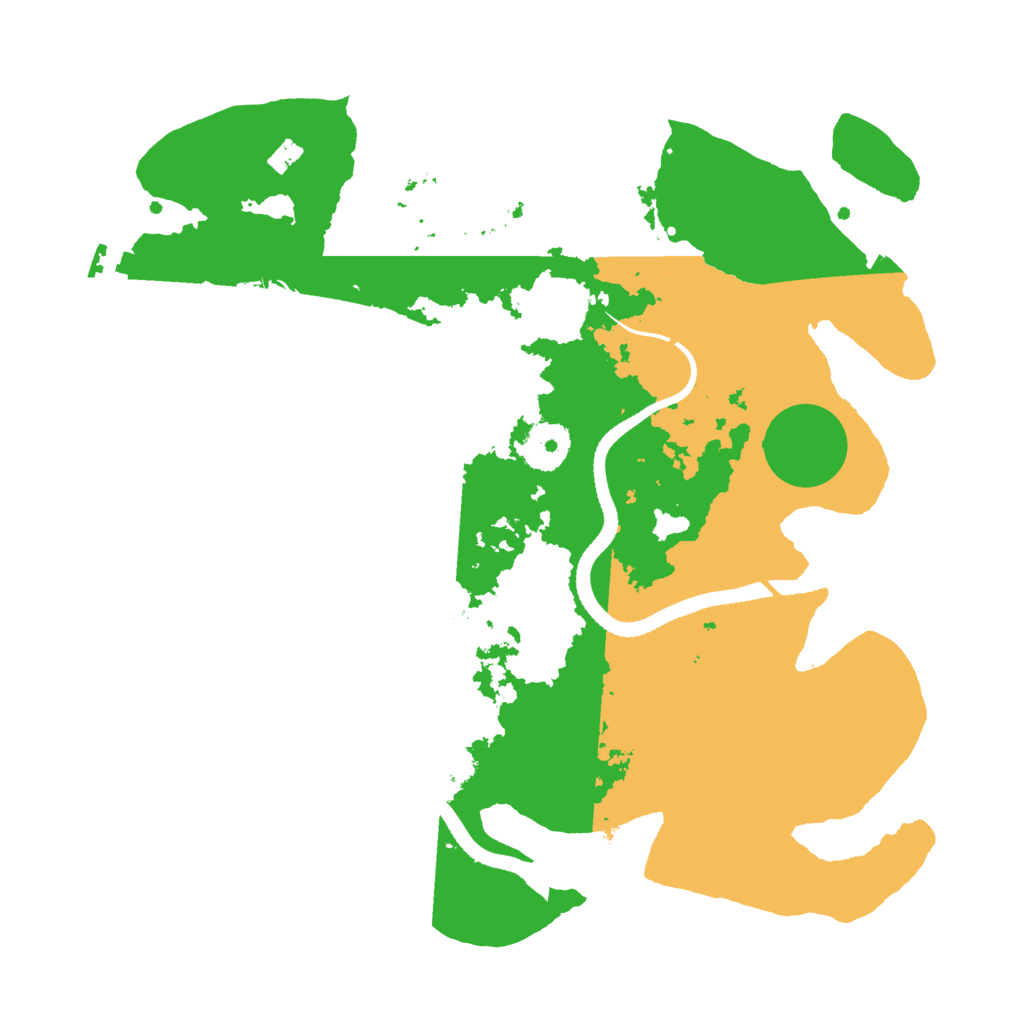 Biome Rust Map: Procedural Map, Size: 3250, Seed: 3555529