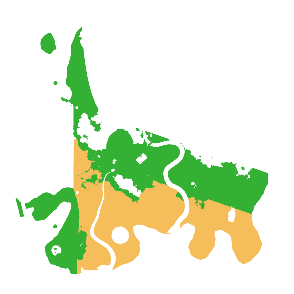 Biome Rust Map: Procedural Map, Size: 3000, Seed: 32645