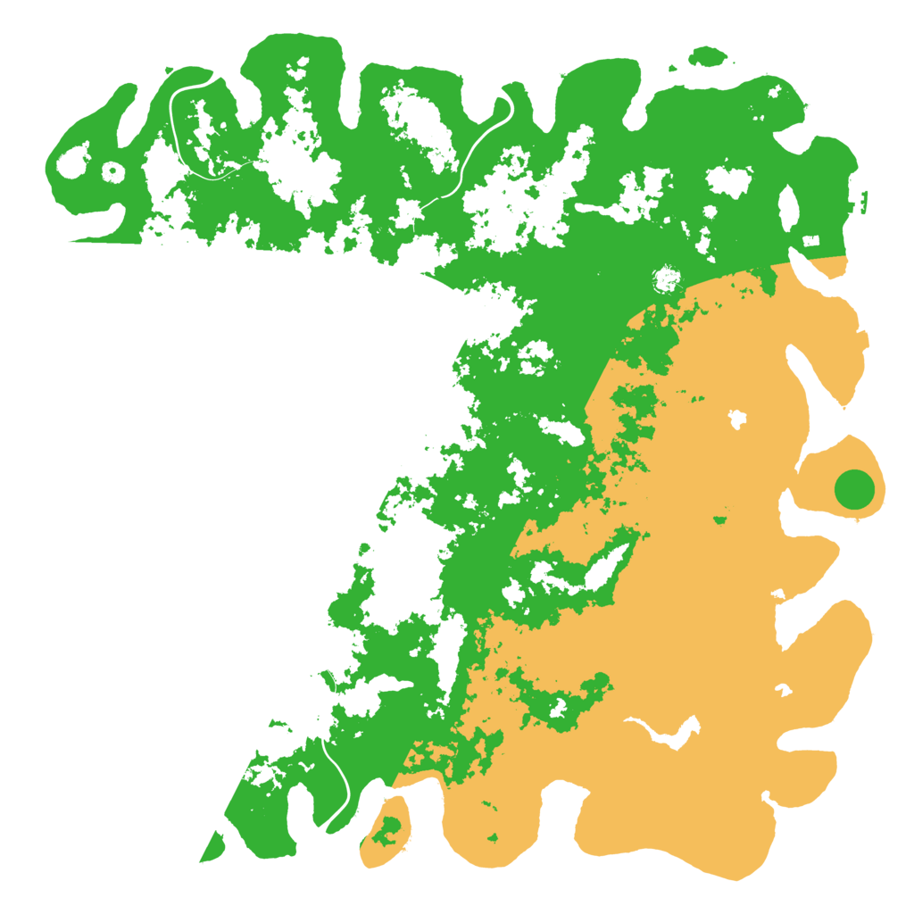 Biome Rust Map: Procedural Map, Size: 6000, Seed: 100464887