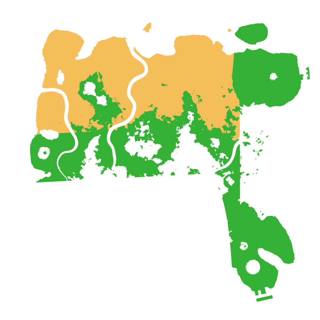 Biome Rust Map: Procedural Map, Size: 3950, Seed: 173498436