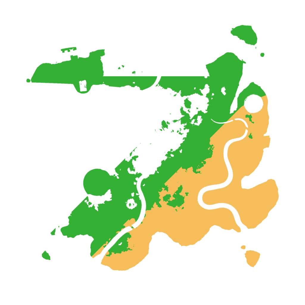 Biome Rust Map: Procedural Map, Size: 3000, Seed: 625790839