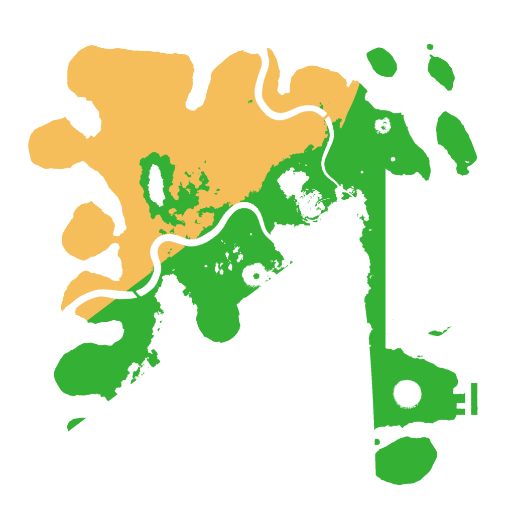 Biome Rust Map: Procedural Map, Size: 3250, Seed: 3709552