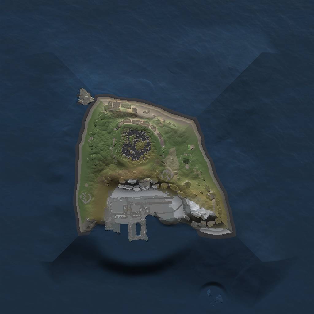 Rust Map: Procedural Map, Size: 1000, Seed: 47, 4 Monuments