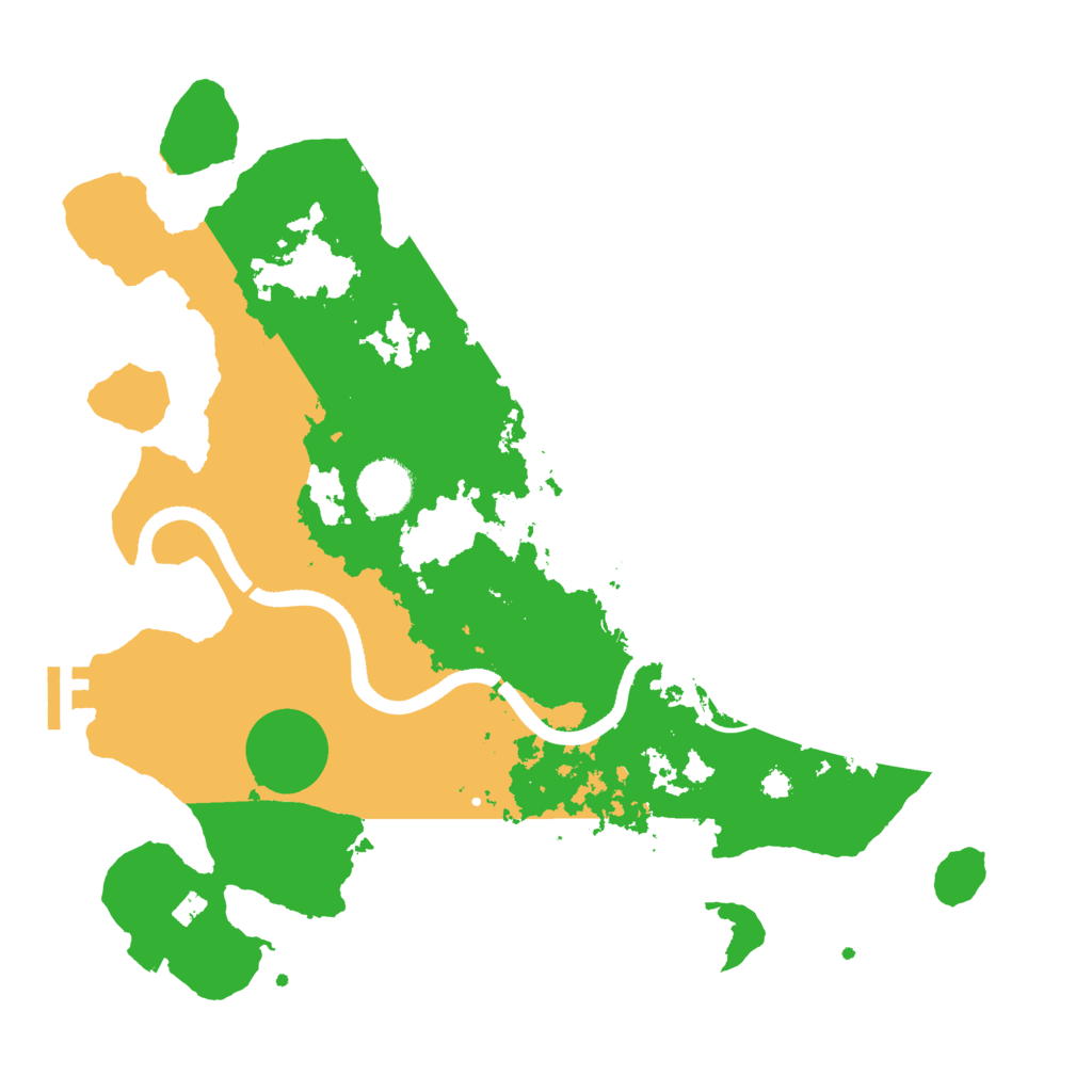 Biome Rust Map: Procedural Map, Size: 3500, Seed: 10961