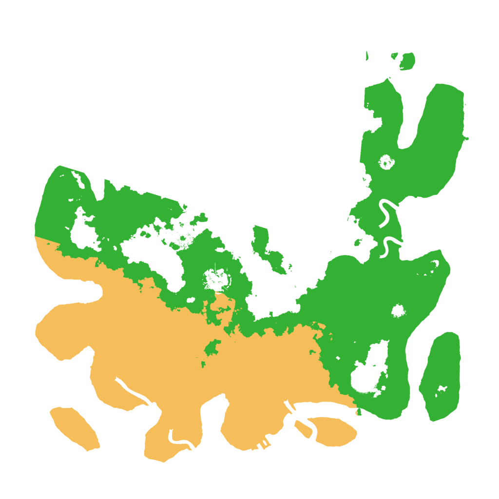 Biome Rust Map: Procedural Map, Size: 3500, Seed: 2300