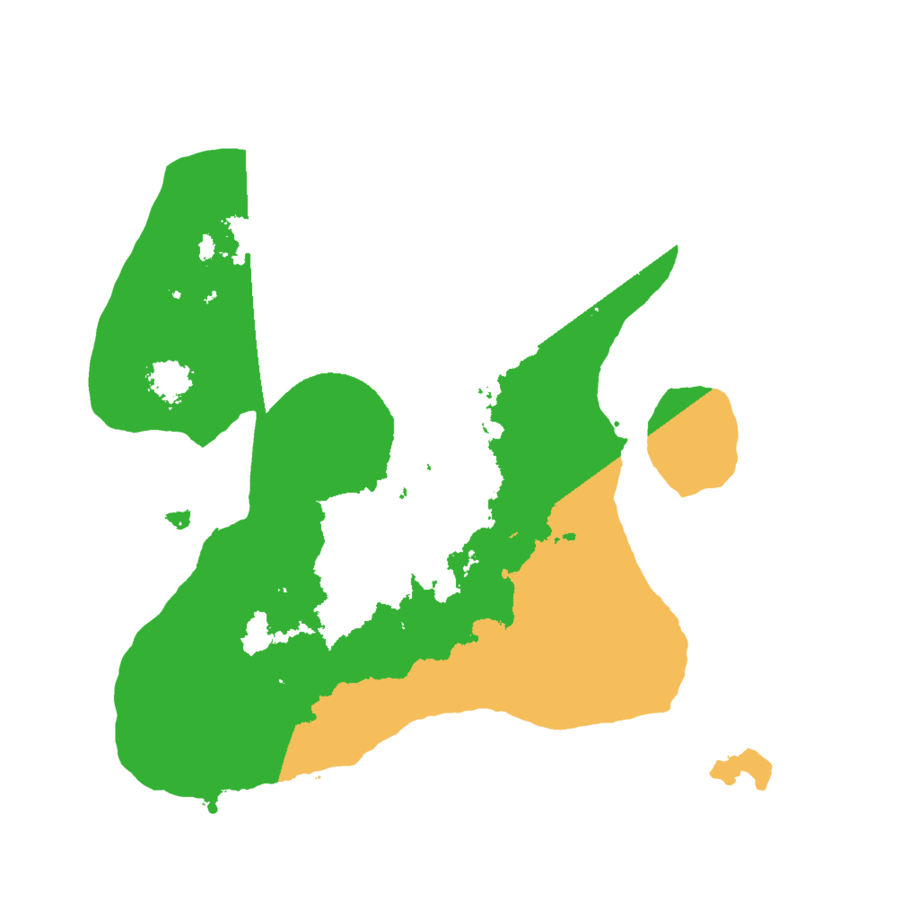 Biome Rust Map: Procedural Map, Size: 2000, Seed: 101986672