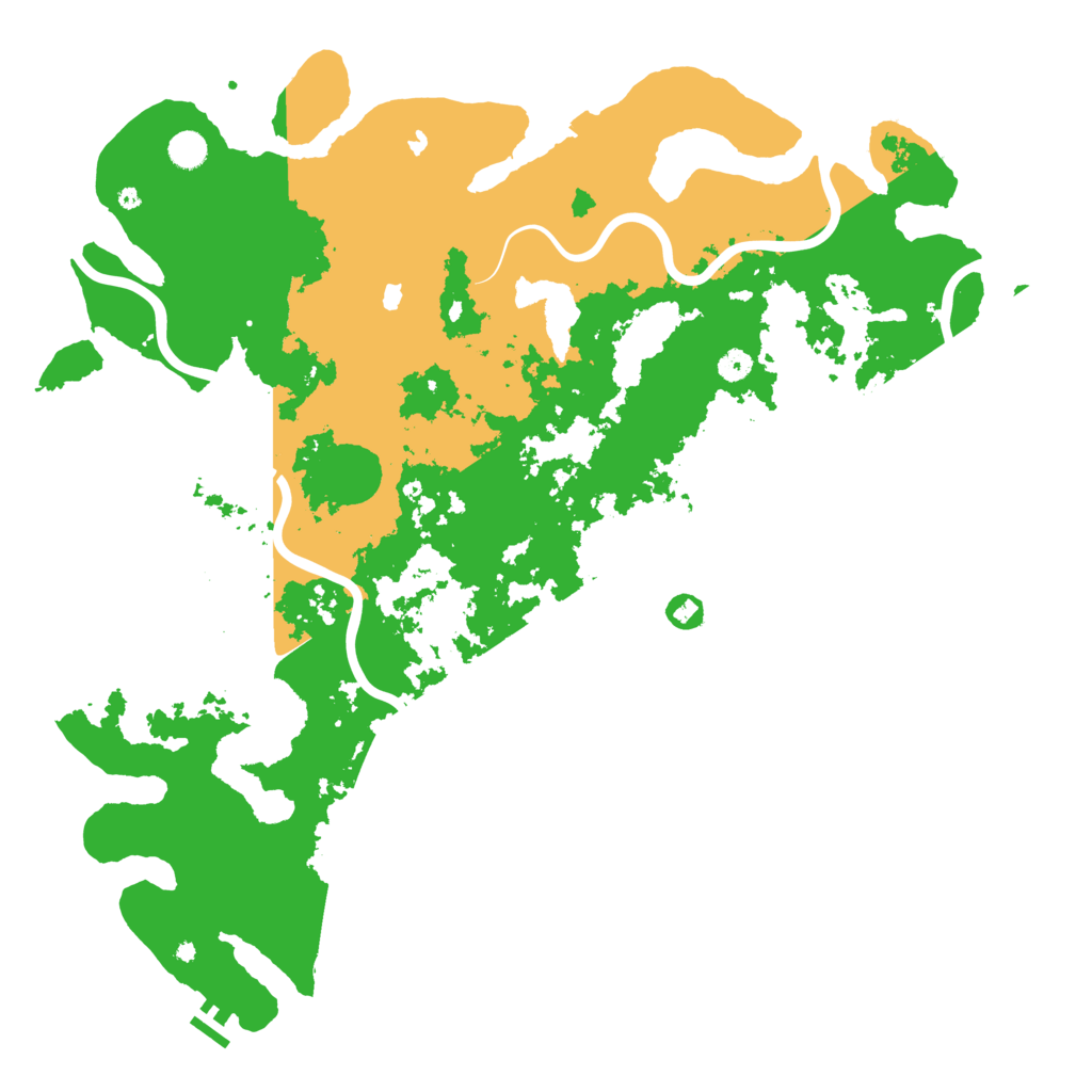 Biome Rust Map: Procedural Map, Size: 5000, Seed: 49590