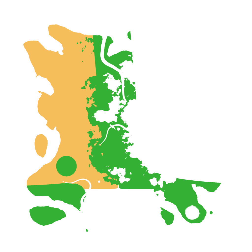 Biome Rust Map: Procedural Map, Size: 3250, Seed: 1964558