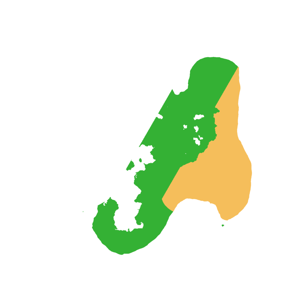 Biome Rust Map: Barren, Size: 2000, Seed: 8