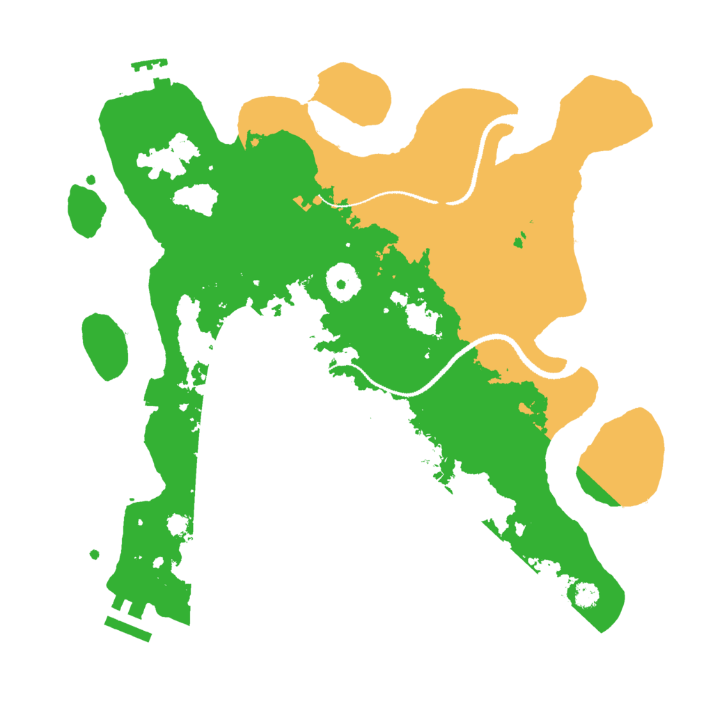 Biome Rust Map: Procedural Map, Size: 3000, Seed: 167763522