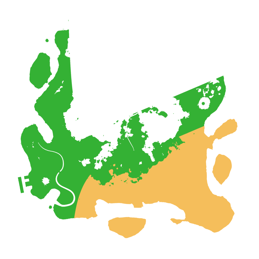 Biome Rust Map: Procedural Map, Size: 3250, Seed: 521866