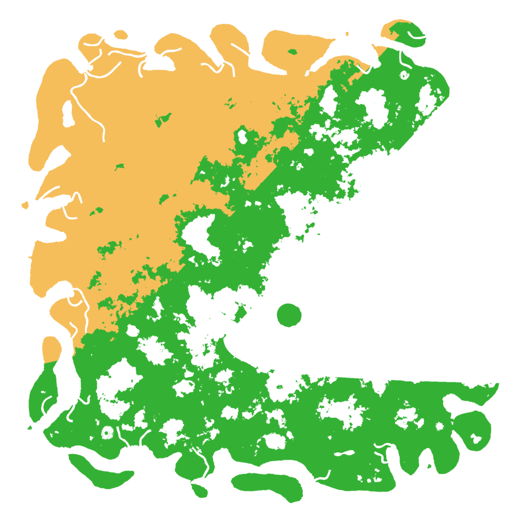 Biome Rust Map: Procedural Map, Size: 6000, Seed: 1095059961
