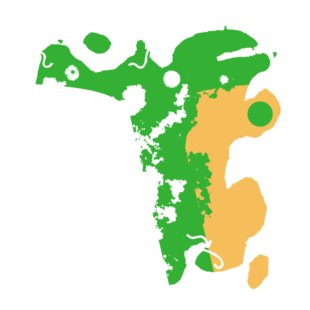 Biome Rust Map: Procedural Map, Size: 3250, Seed: 446183