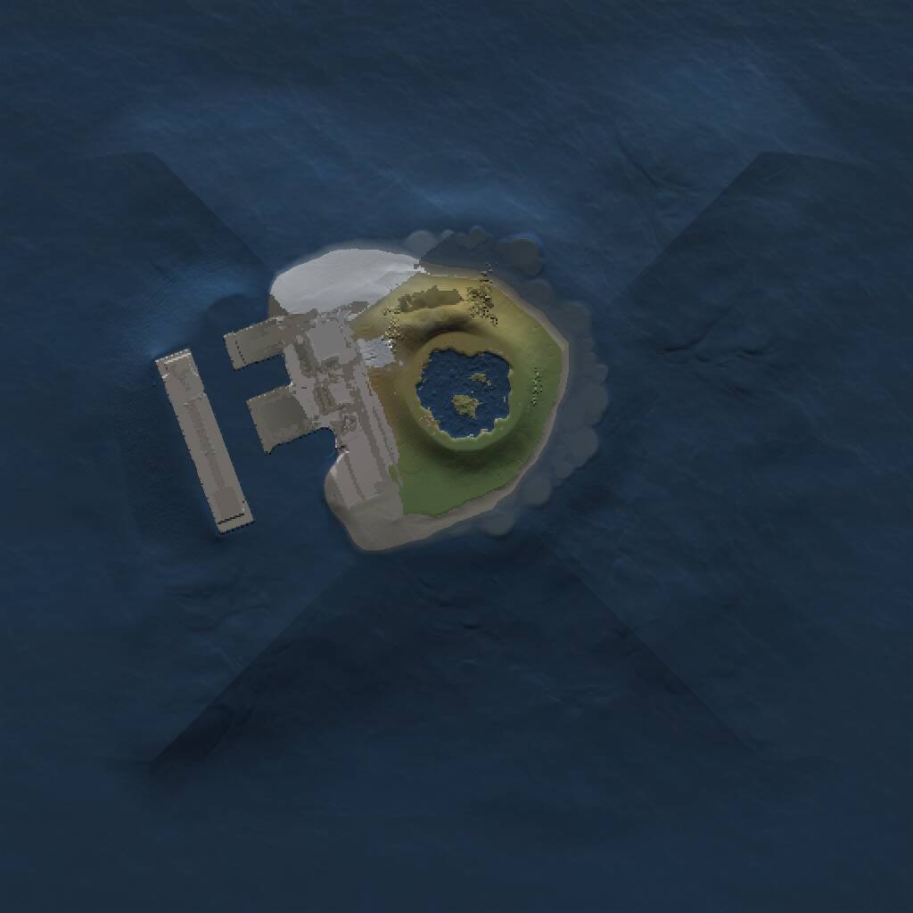 Rust Map: Procedural Map, Size: 1000, Seed: 47376255, 2 Monuments