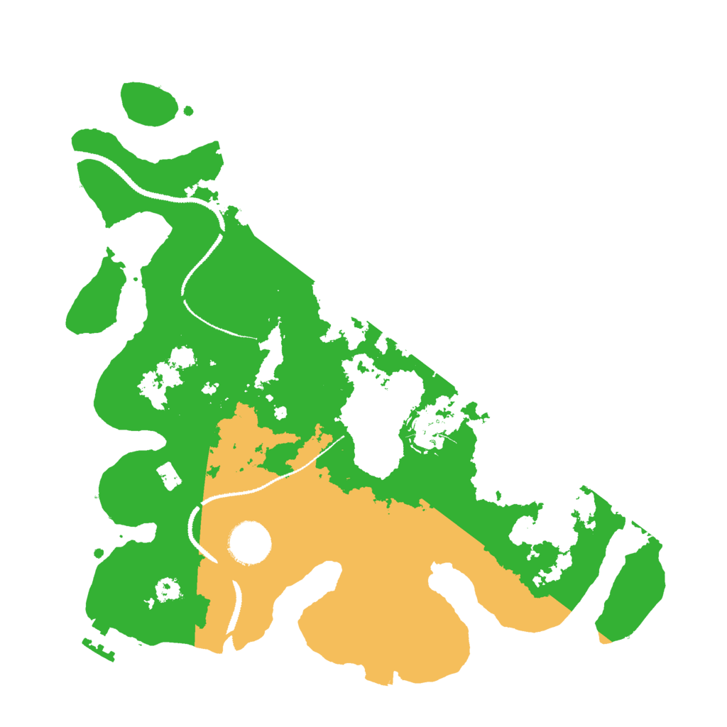 Biome Rust Map: Procedural Map, Size: 3000, Seed: 92122635