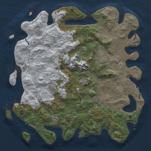 Thumbnail Rust Map: Procedural Map, Size: 5000, Seed: 72, 20 Monuments