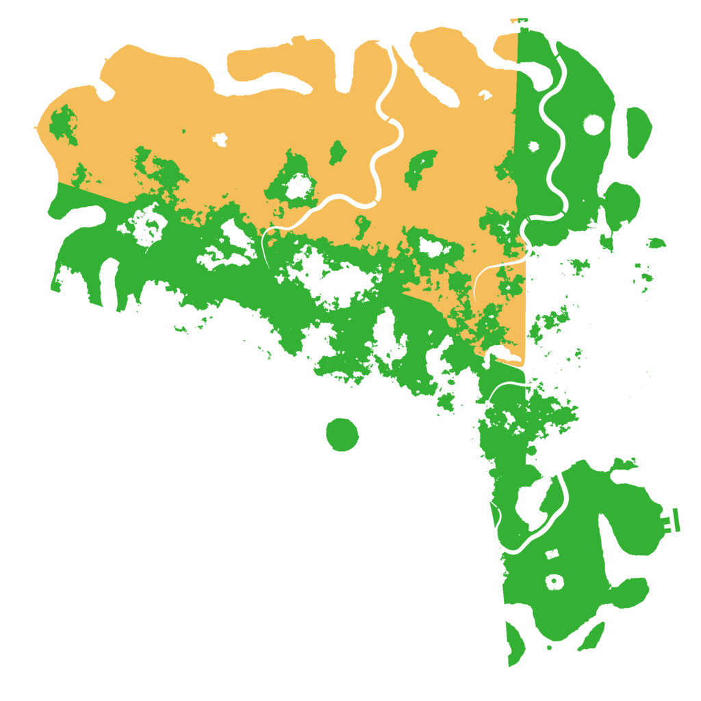 Biome Rust Map: Procedural Map, Size: 6000, Seed: 3000