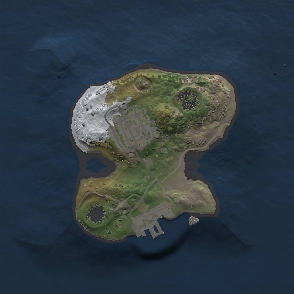 Rust Map: Procedural Map, Size: 1500, Seed: 8743916, 6 Monuments