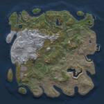 Thumbnail Rust Map: Procedural Map, Size: 4300, Seed: 2, 17 Monuments
