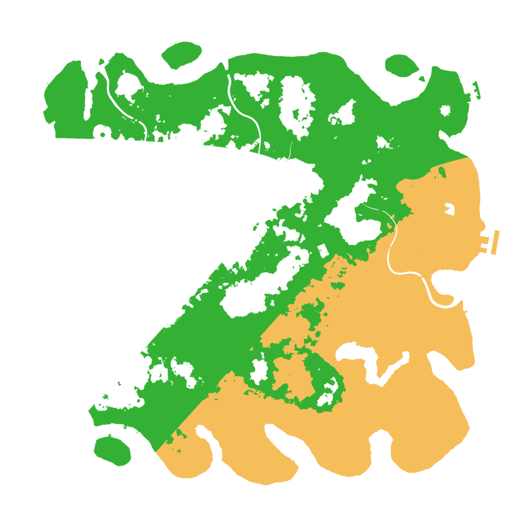 Biome Rust Map: Procedural Map, Size: 4300, Seed: 2