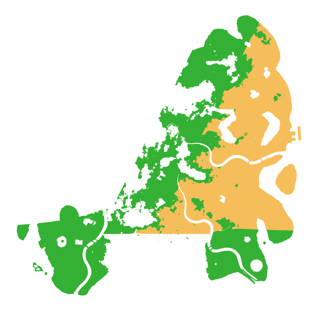 Biome Rust Map: Procedural Map, Size: 4500, Seed: 122700573