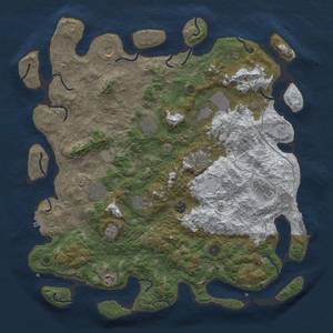 Thumbnail Rust Map: Procedural Map, Size: 4500, Seed: 38, 19 Monuments