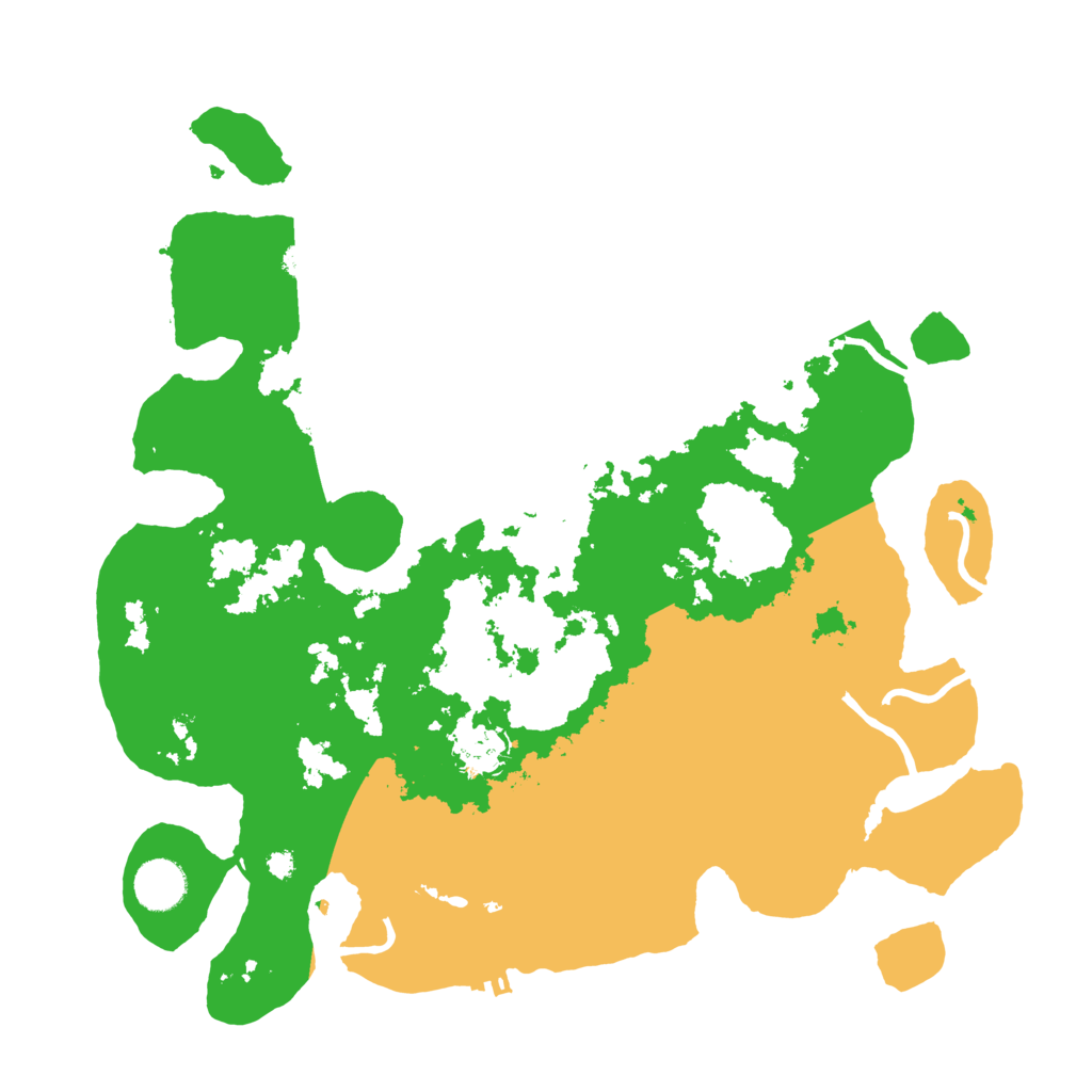 Biome Rust Map: Procedural Map, Size: 3700, Seed: 951736183