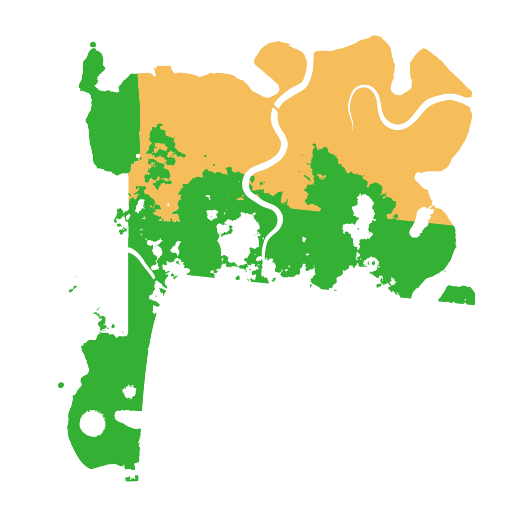 Biome Rust Map: Procedural Map, Size: 3500, Seed: 48126