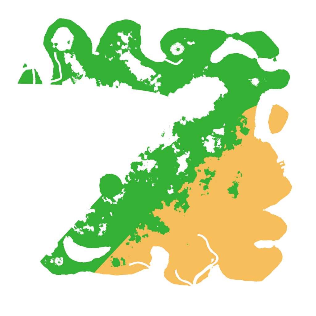 Biome Rust Map: Procedural Map, Size: 3700, Seed: 23865