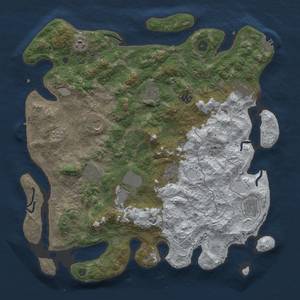 Thumbnail Rust Map: Procedural Map, Size: 4250, Seed: 10, 19 Monuments