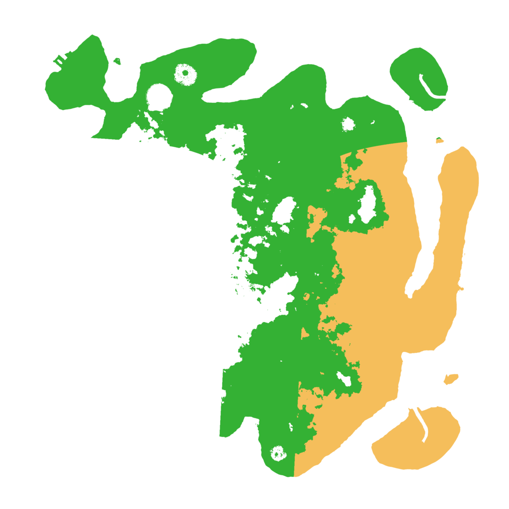 Biome Rust Map: Procedural Map, Size: 3500, Seed: 38417253