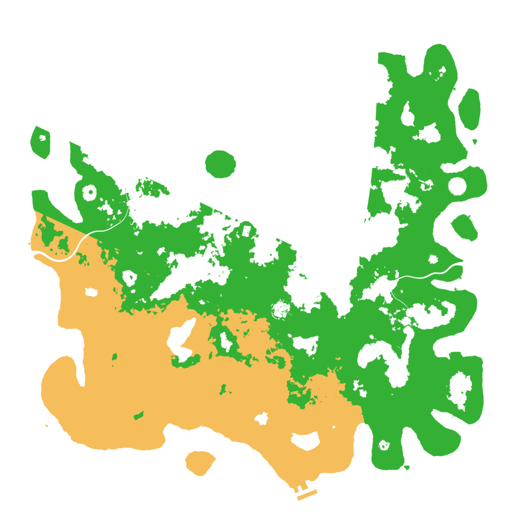Biome Rust Map: Procedural Map, Size: 5000, Seed: 54068